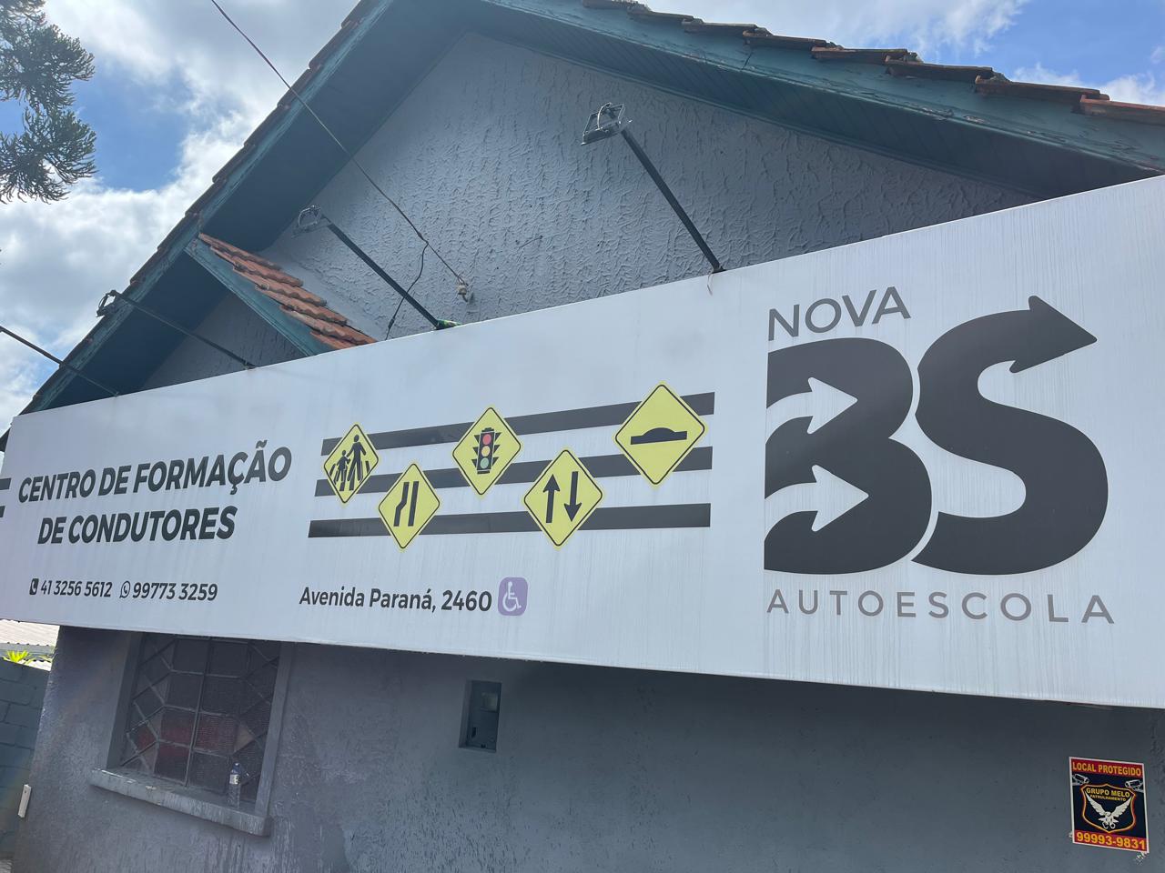 Fachada da Autoescola Nova BS